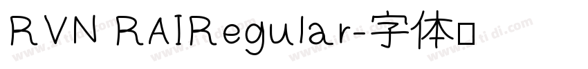 RVN RAIRegular字体转换